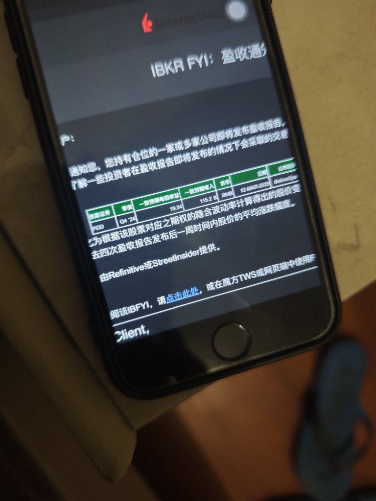 盈透怎么通知我说12号拼多多发财报？见鬼