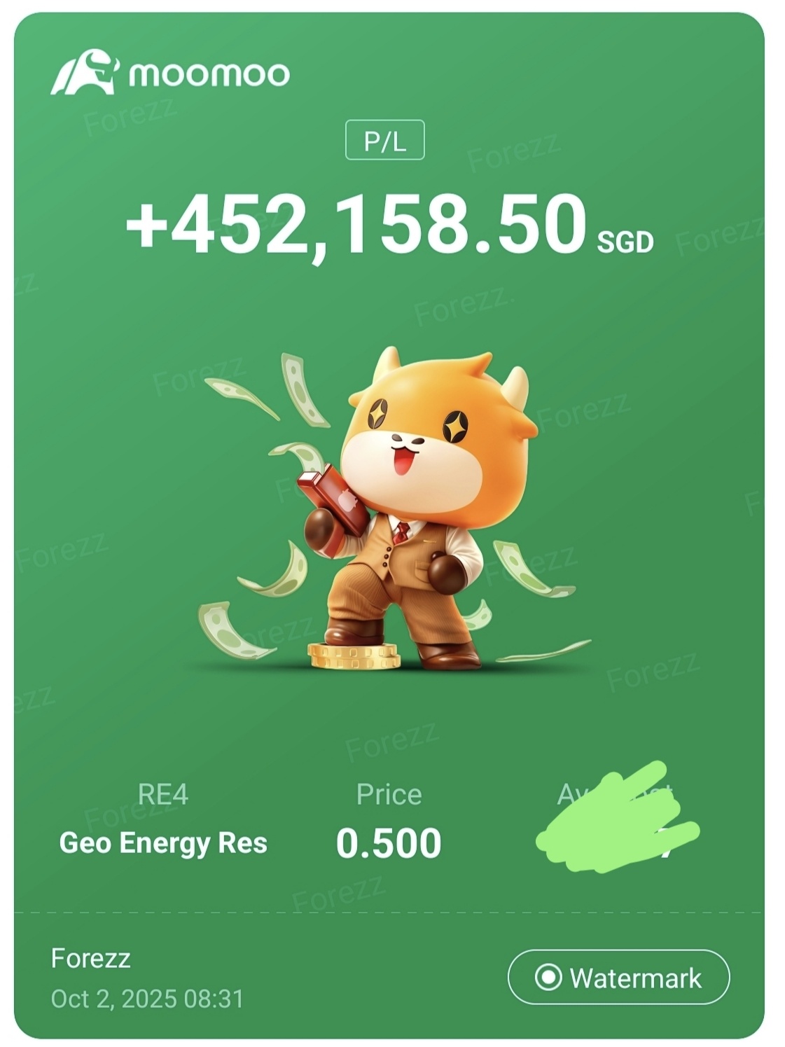 $天然煤矿集团 (RE4.SG)$