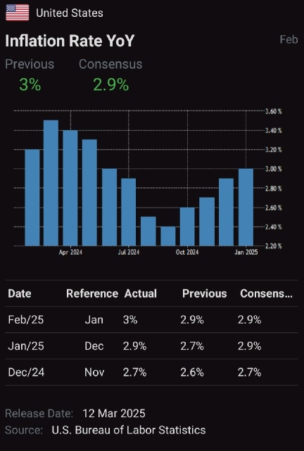 Inflation Report on March 12th