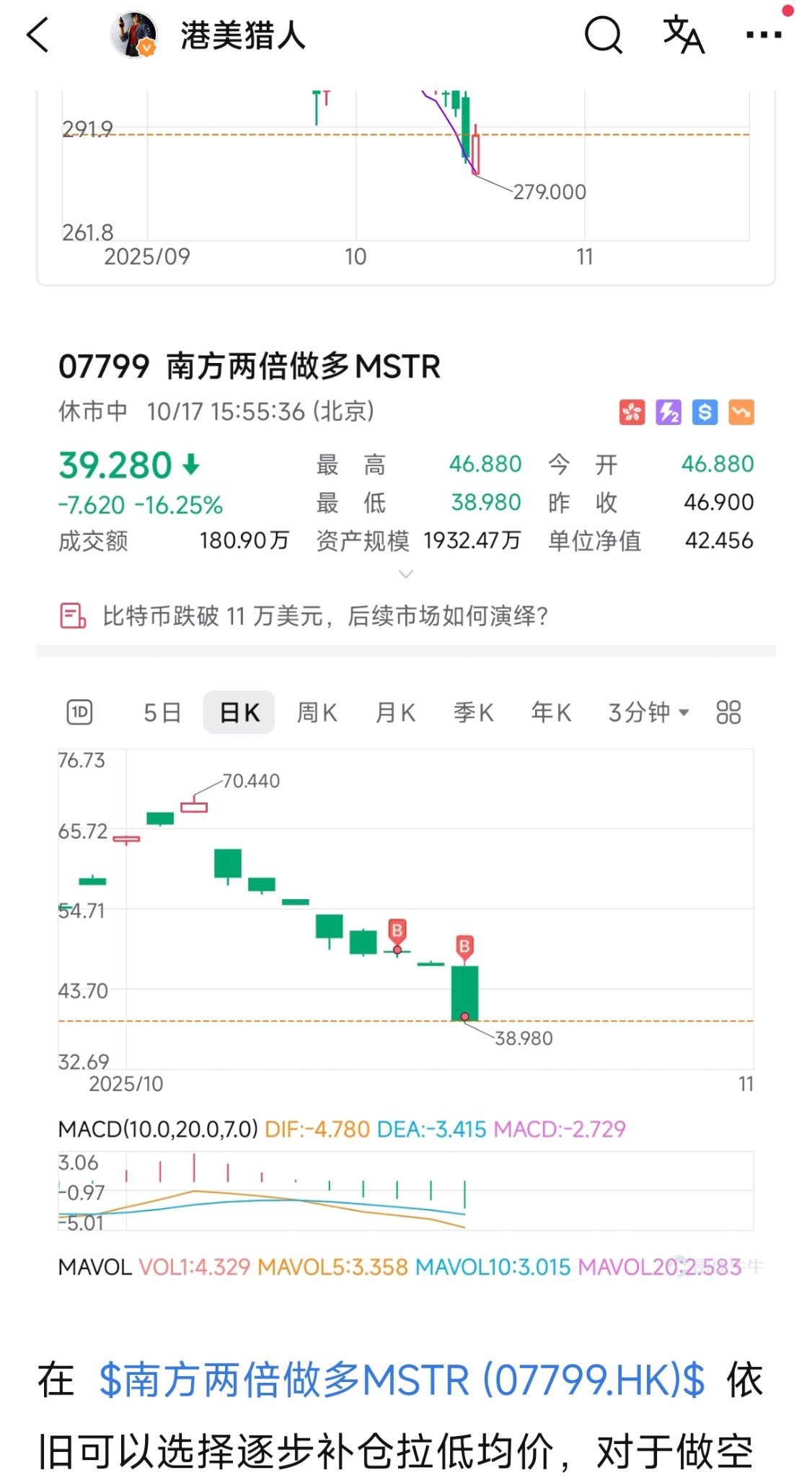 恒指区间震荡，是否反转上涨？ - moomoo 社区