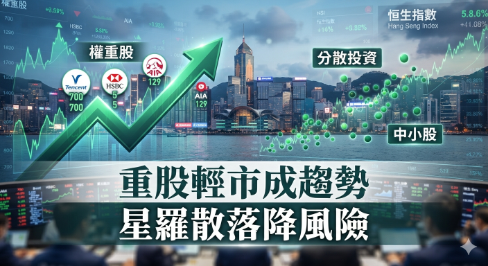 王子-「重股輕市成趨勢，星羅散落降風險」為何二十多年來港股不時衝高回落？（王子投資筆記）
