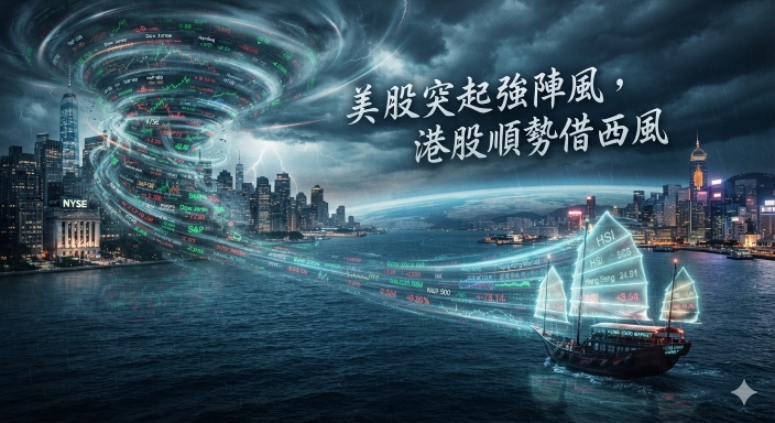 王子-「美股突起強陣風，港股順勢借西風」觀察市場走勢變化 （王子投資筆記）