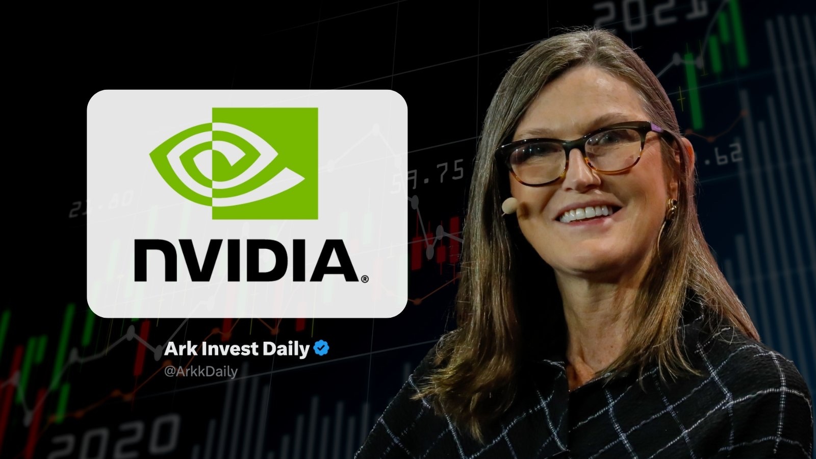 Cathie Wood 和ARK Invest 目前持有价值1.872 亿美元的英伟达$NVDA股票，分布在5 只... - moomoo 社区