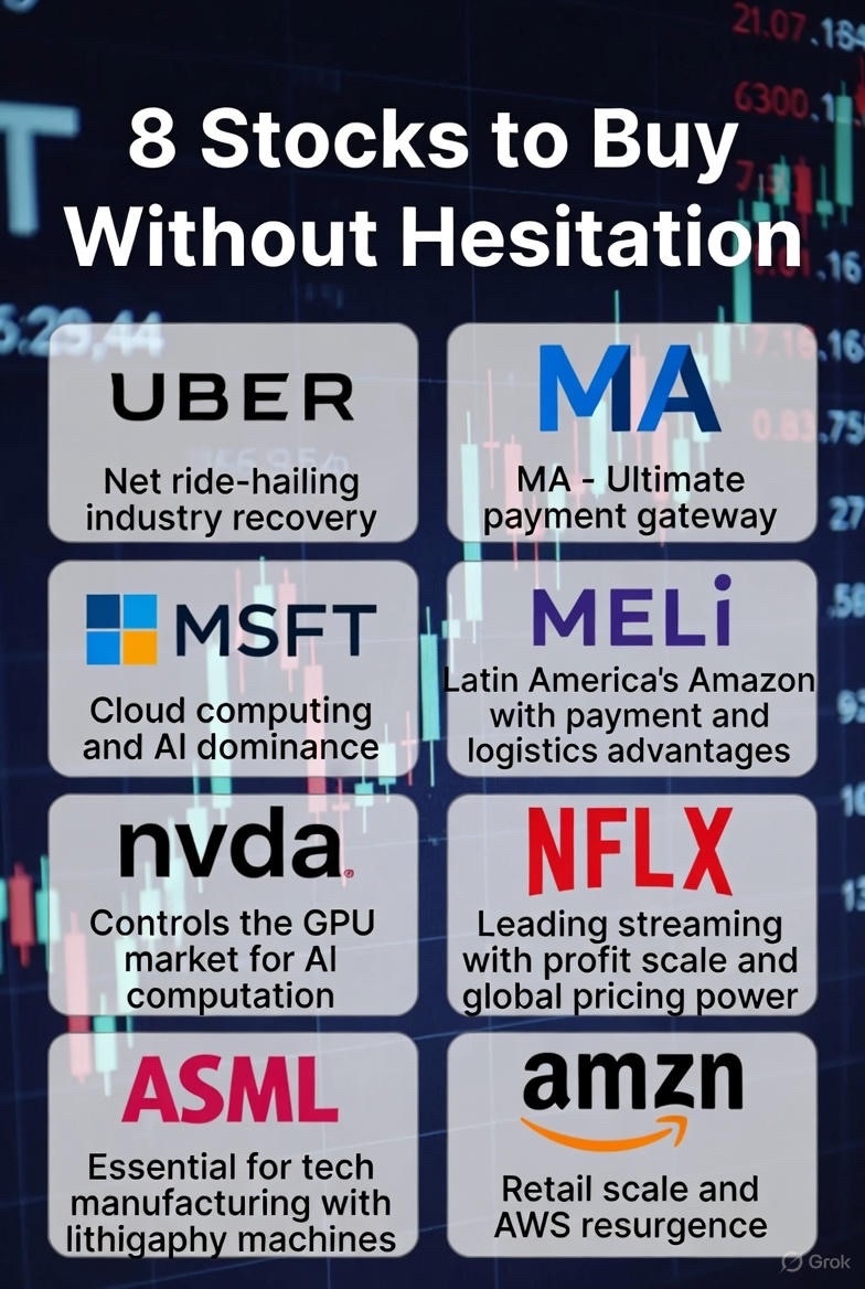 8 只无需犹豫的必买股票，买入后绝不后悔👇 $UBER ——网约车行业的复苏之路。利润率控制、规模化运营以及全球旅游... - moomoo 社区