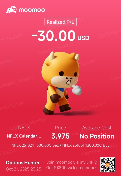 📌 NFLX Pre-Earnings Double Calendar Strategy Loss with Trading Lessons | Post Earning Buy the Dip? | Option Trade Journal Review