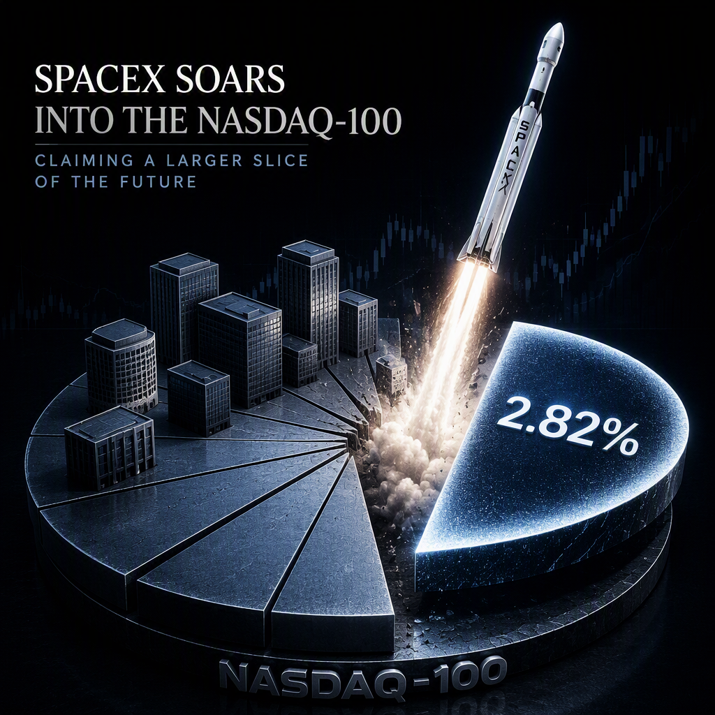 เมื่อ SPCX มีน้ำหนักใน Nasdaq-100 เพิ่มขึ้น กองทุนต่างๆ อาจต้องลดสัดส่วนหุ้นตัวไหนลงบ้าง?