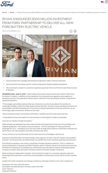 Ford/Rivian partnership was dead after less than 18 months.