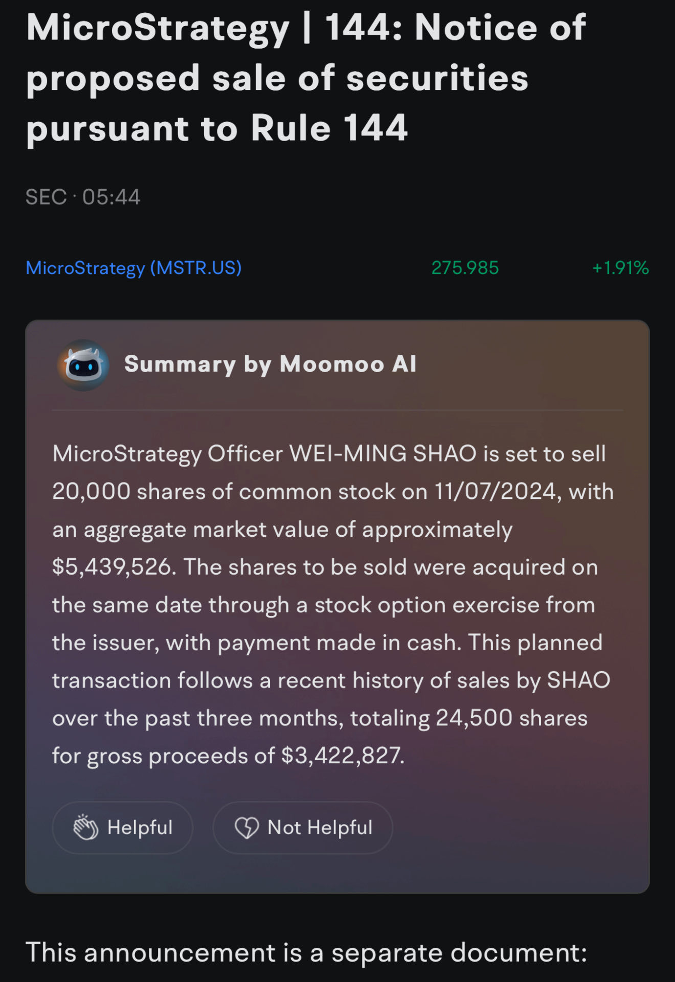 $MicroStrategy (MSTR.US)$