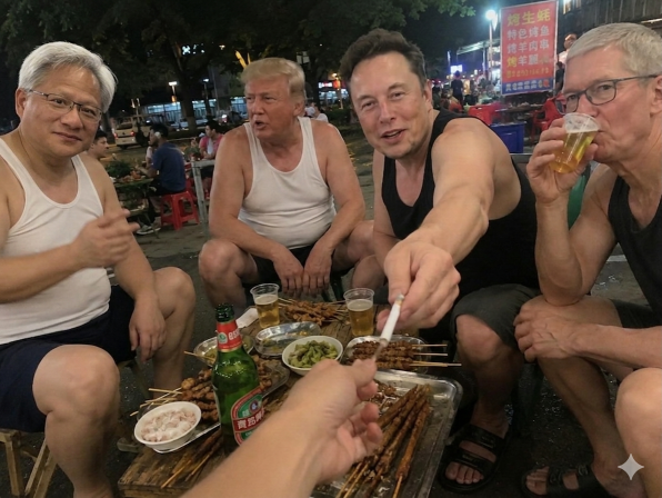 Americans coming to the motherland must be treated to good food, drinks, and fun 👍🏻