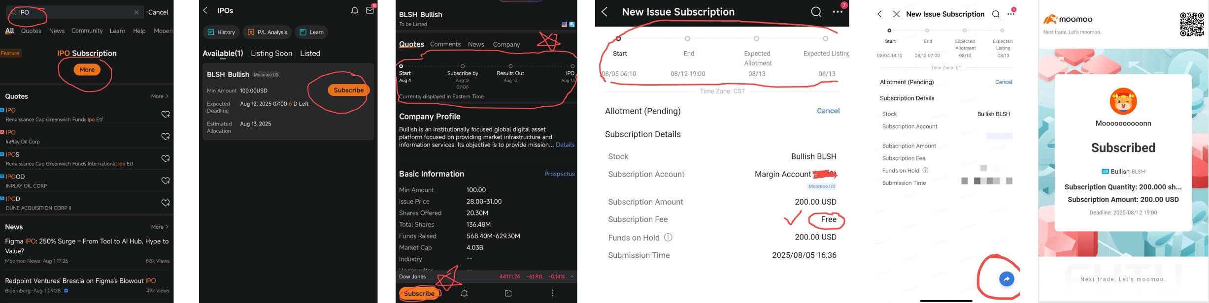 2025 年必須訂閱!!!看好看漲 $BLSH!下週首次公開募股!🚀(包括分步的 moomoo 訂閱指南)