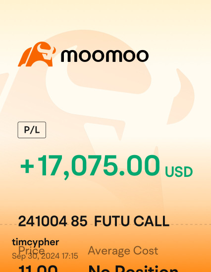 Moo! #FUTU - USE THE PRODUCT -BUY THE CALLS - BET ON ASIA FINANCIAL SERVICES/TECH/CRYPTO- all in one! In USD also! Via ADR