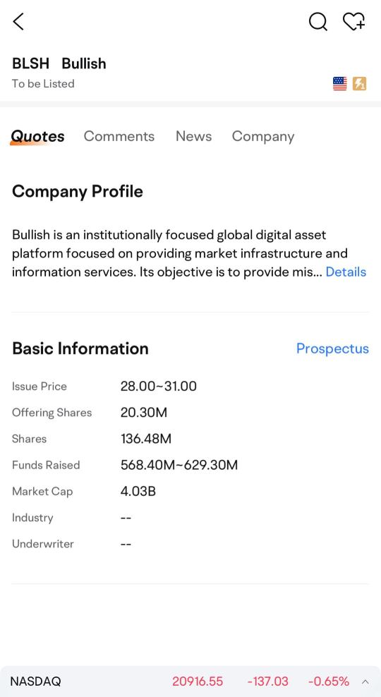 Anyone looking into the Bullish (BLSH) IPO?