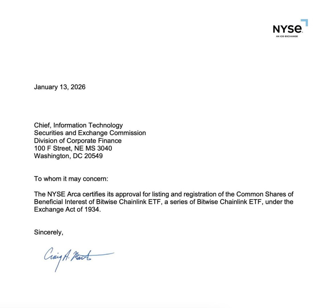 Bitwise XRP ETF (XRP.US)$ 今天在紐交所Arca開始交易其Chainlink ETF，代碼爲... - moomoo 社區