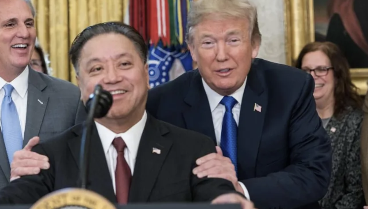 Tan Hock Eng with Trump....