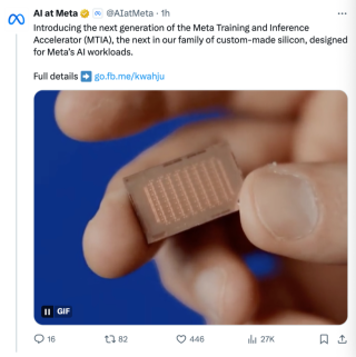 Metaが新しいAIチップを発表し、Nvidiaへの依存を減らすことを目指す。