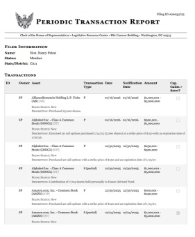 💸 資金フロー観測者が参上！👀 2026年の大口資金の動きを追跡しましょう。ペロシ議員のポートフォリオ動向をケーススタディとして使用します