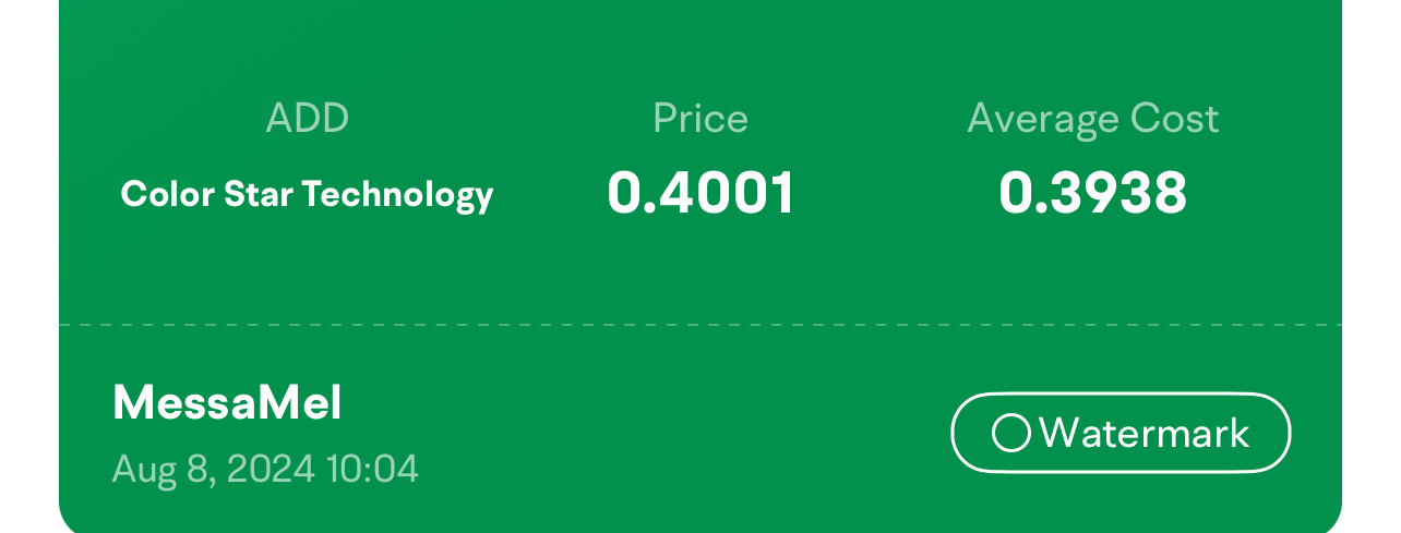 $Color Star Technology (ADD.US)$ Added back this is my fourth time on this runnnnner! W!