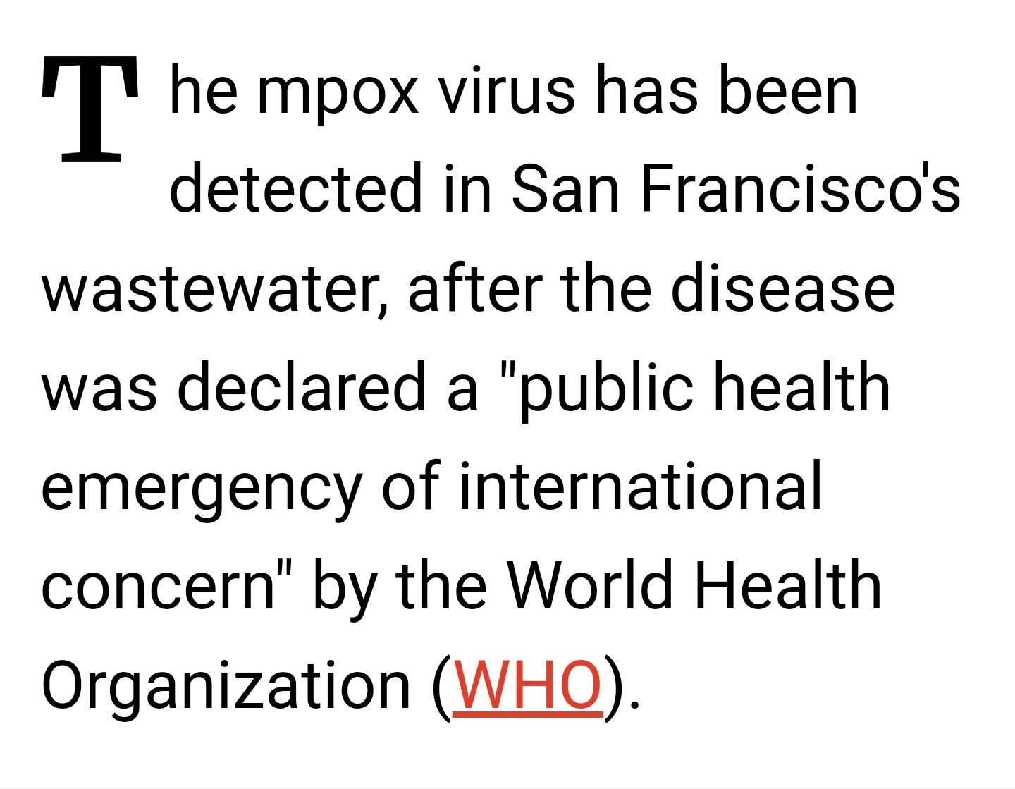 $GeoVax Labs (GOVX.US)$ Mpox detected in California wastewater