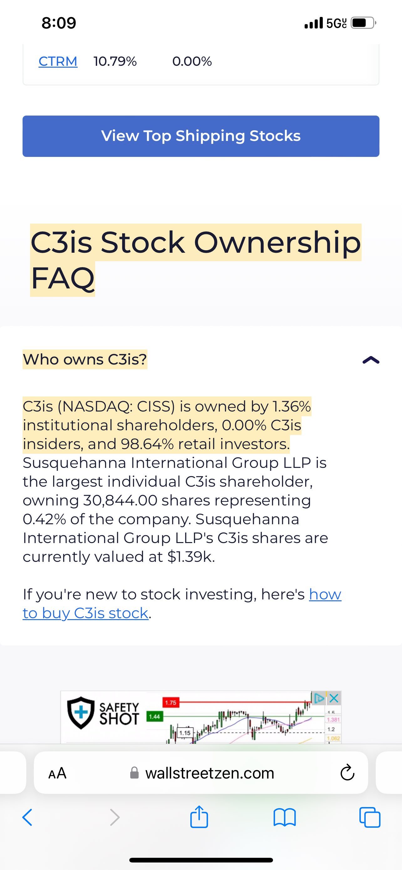 $C3is (CISS.US)$ This what made me target this company we own it we going down in history by making our own short squeeze load up they already talking about us ...