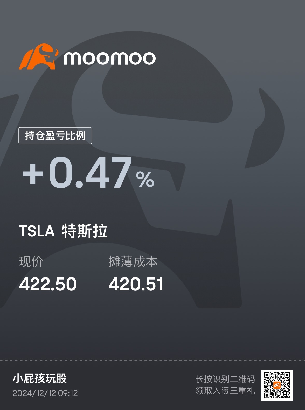 $テスラ (TSLA.US)$ 市場前に1注文入れてみてください