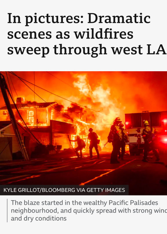 Los Angeles wildfires!