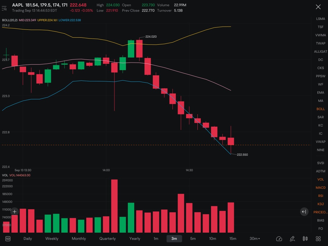 Holding puts on AAPL, IS IT FINALLY TIME???!!?? Look at this sell off!