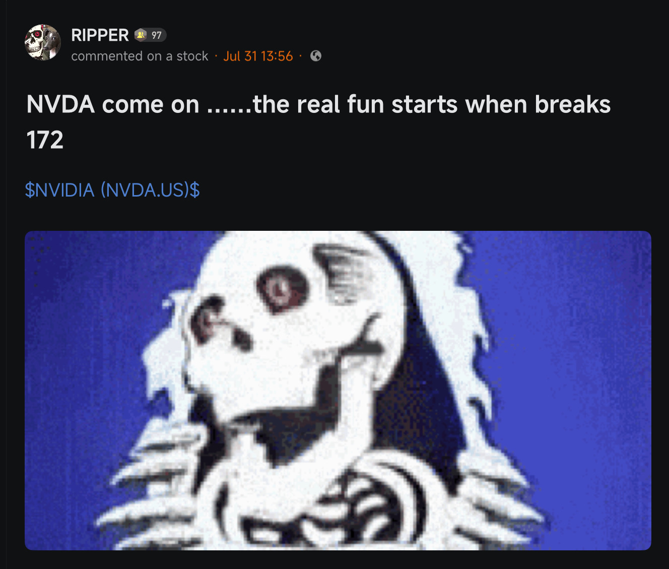 我真的是认真的……别事后忘了。这是一个非常容易的开空/做空机会。除非我是认真的（一如既往），否则我不会这么真诚地说这些话。