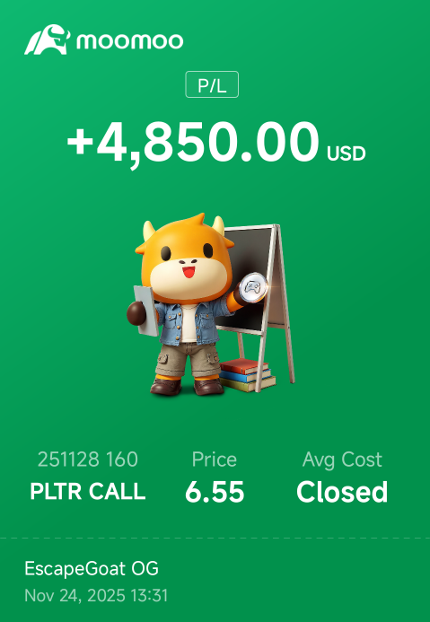 And the line paid off
