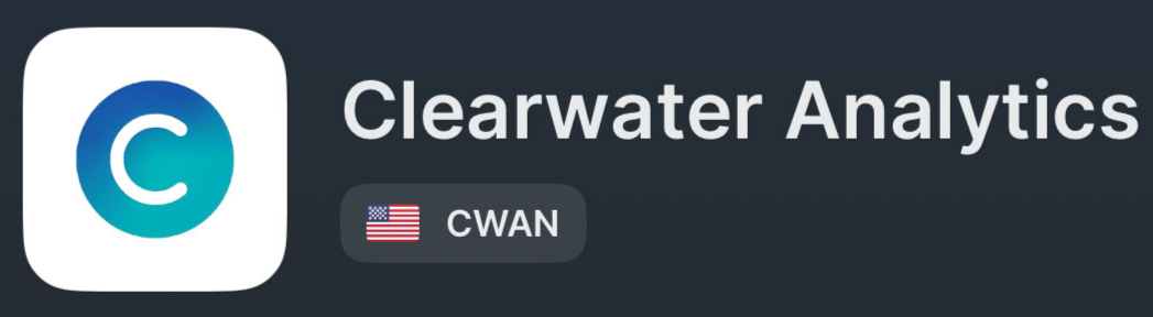 金融SaaS + AI = Clearwater Analytics。一只前景看好的成长股。
