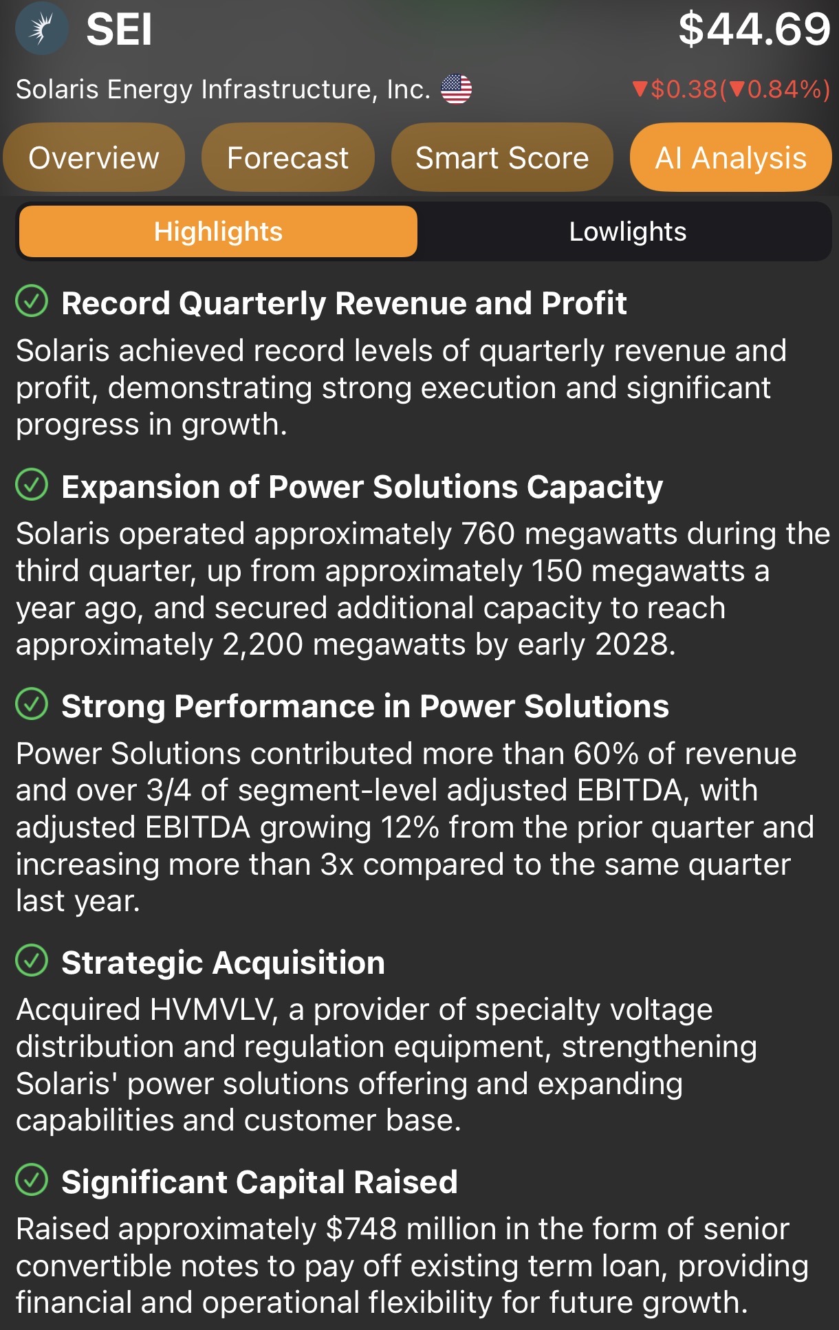储能分销商 - Solaris Energy