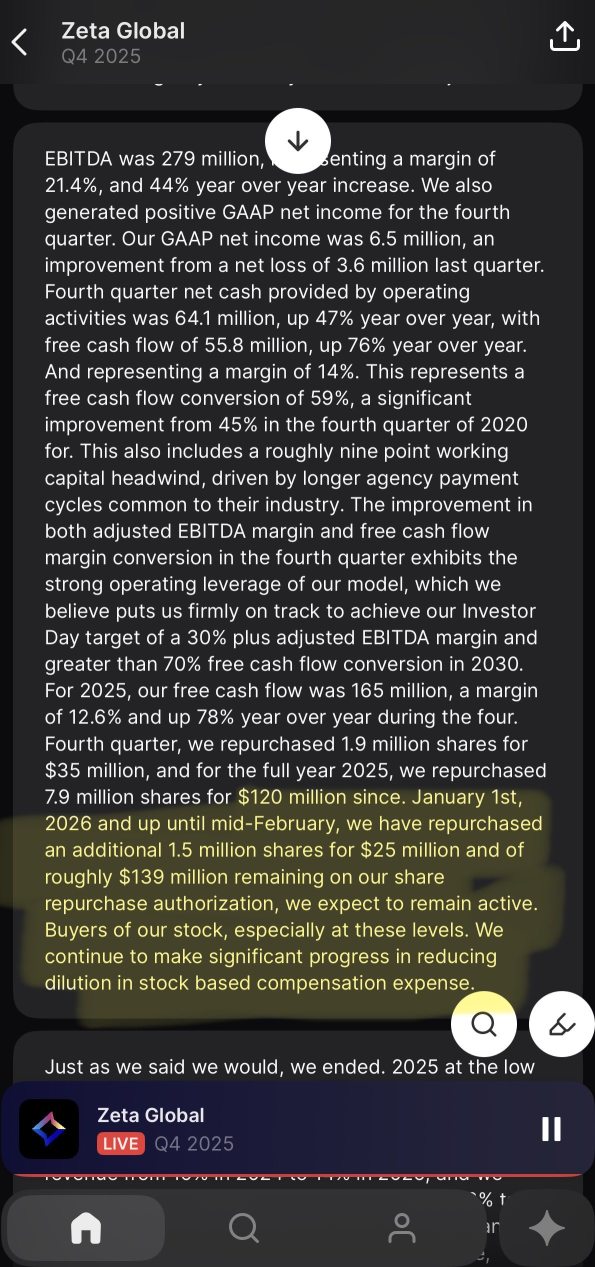 Earnings Report 🗞️- ZETA 18th Beat & Raised