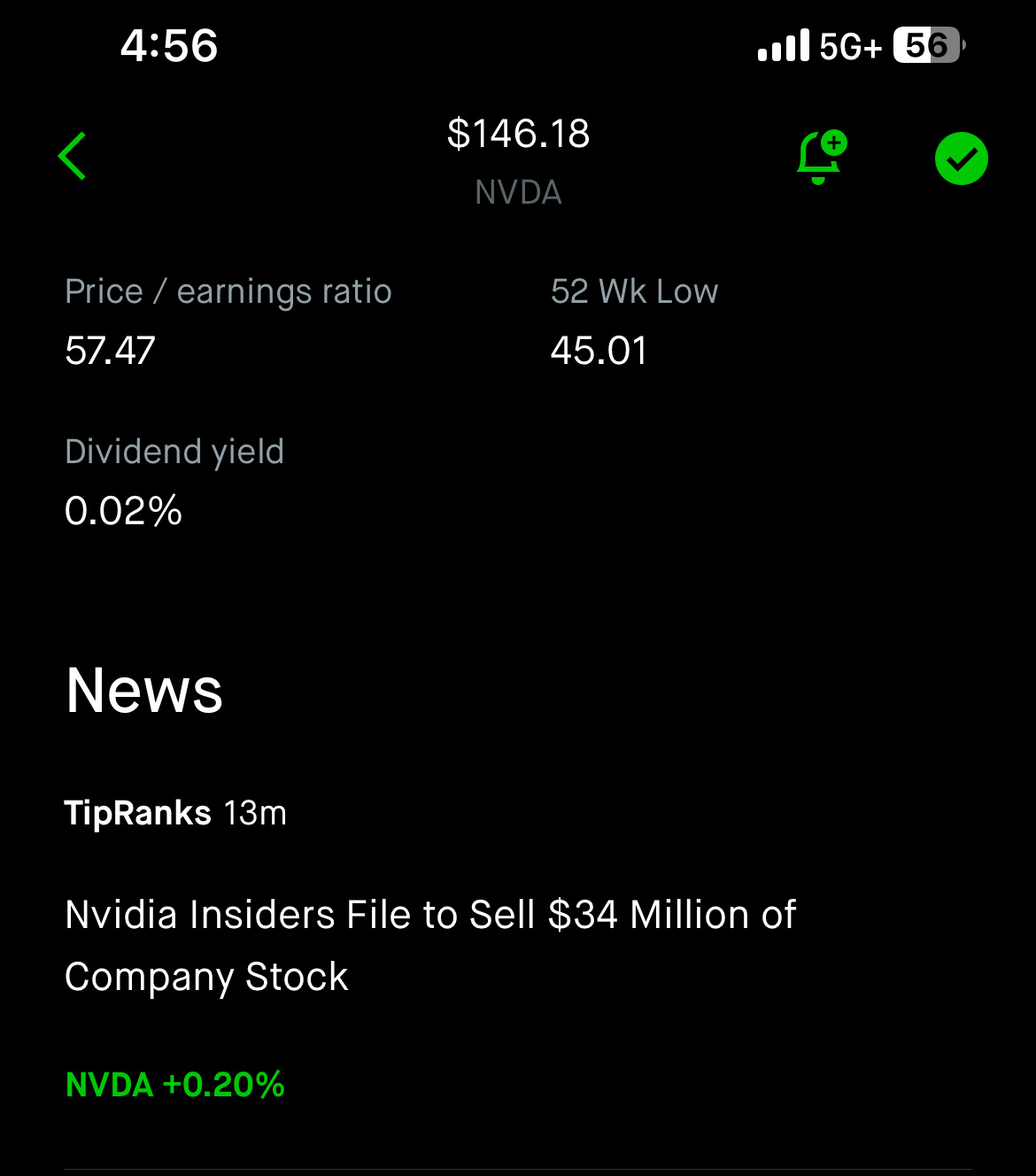 $英伟达 (NVDA.US)$ 悲伤的资讯！明天可能会有一些下跌，请小心。