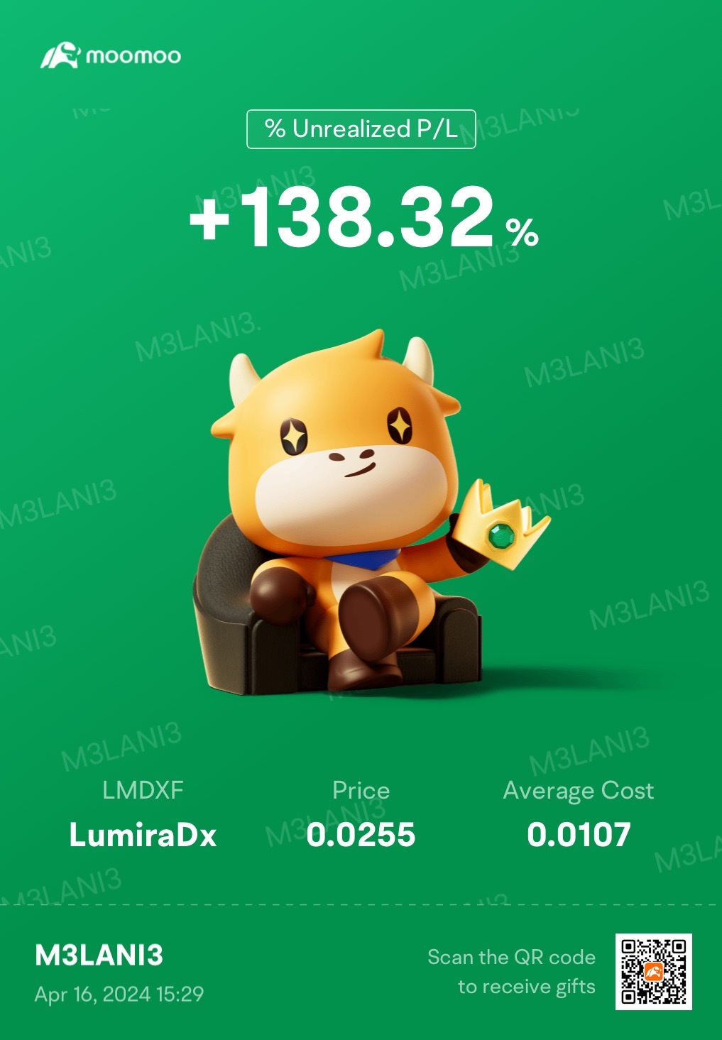 $LumiraDx (LMDXF.US)$自分を抑えられず、先週の利益の一部を使って平均値を少し上げました 😎$KULR テクノロジー グループ (KULR.US)$先週の利益の一部を使って平均値を少し上げました 😎