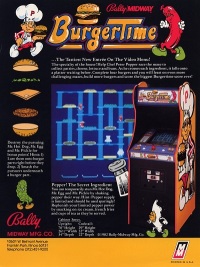 Aug 25, 1982: the Burger Time arcade game was released by Data East in Japan