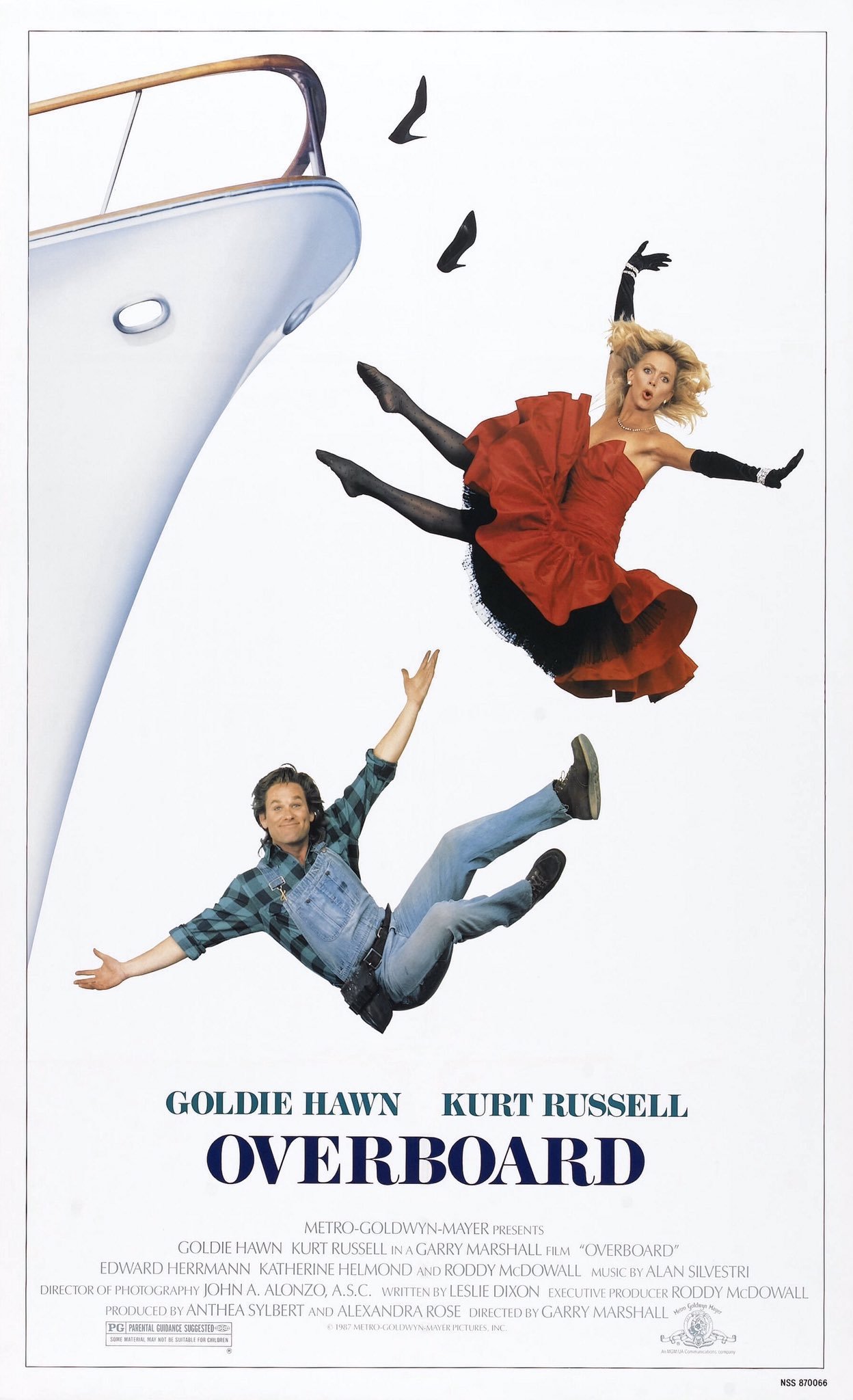 'Overboard’ starring Goldie Hawn and Kurt Russell opened in theaters 37yrs ago, December 18, 1987