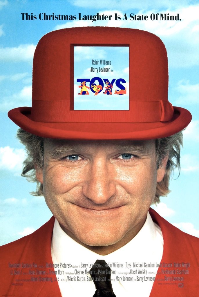 ロビン・ウィリアムズが出演する『Toys』が32年前の1992年12月18日に劇場で公開されました