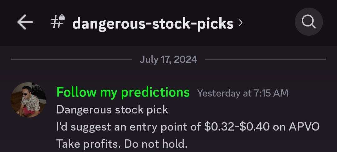 Profiting as easy as Follow my predictions