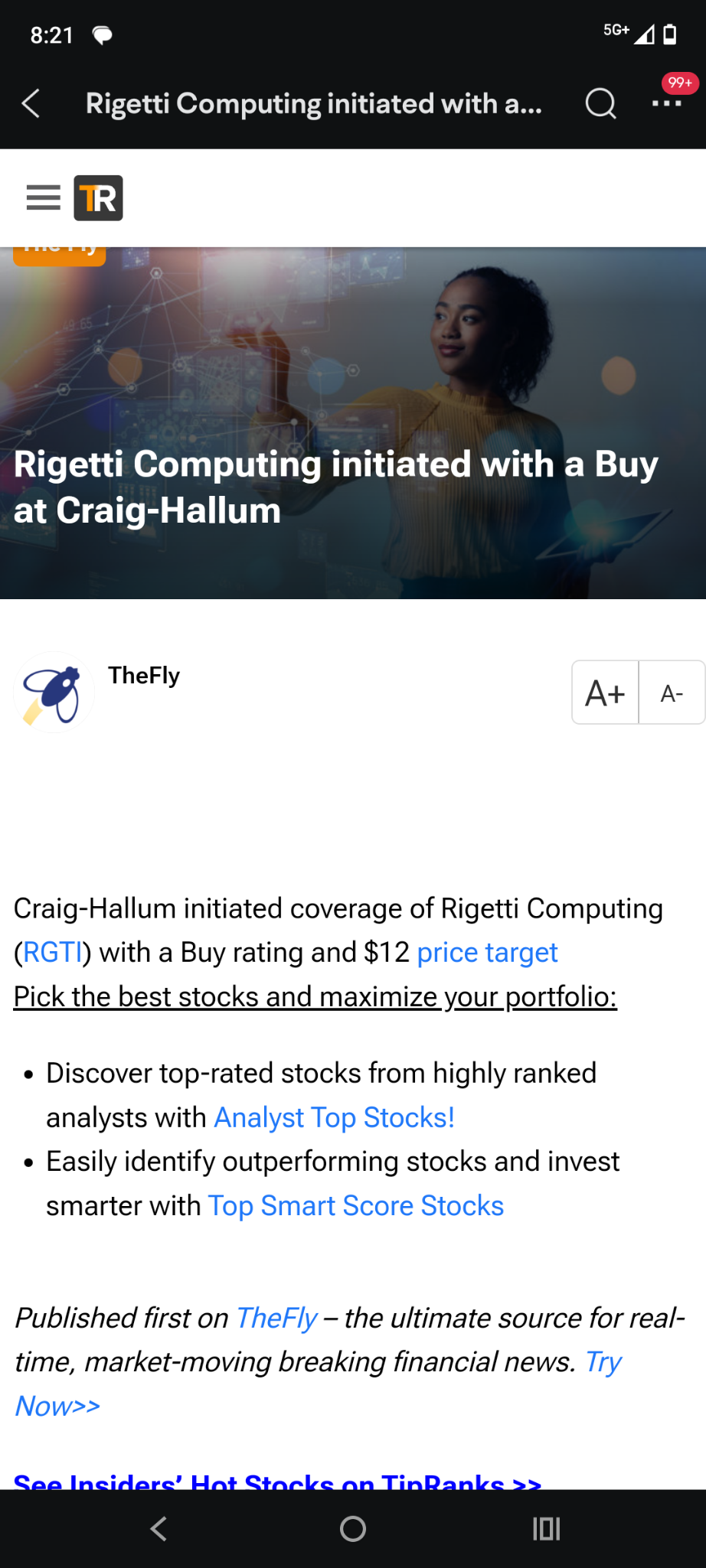 $Rigetti Computing (RGTI.US)$ 买入评级 目标价12