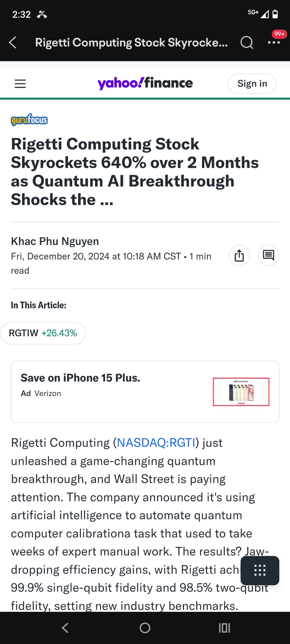 $Rigetti Computing (RGTI.US)$🤡 在下方在不断地垃圾信息所有他今早做空的量子股，因为他很烂。在所有股票上有相同的评论。他试图吓唬你卖出。你卖出我会买更多，这就是黄金，银行里的钱