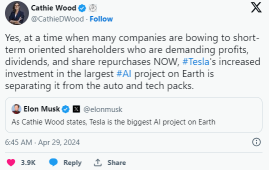 Did Cathie Wood Just Throw Shade At Google? Ark Invest CEO This Is What Separates Tesla From 'Auto And Tech Packs'
