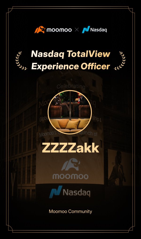 Yo, guess what? I’m now a 'Nasdaq TotalView Experience Officer'! 🎉😎