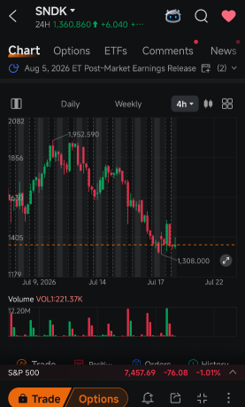 闪迪（SNDK）股价大幅下跌，是否有人在悄悄抄底？