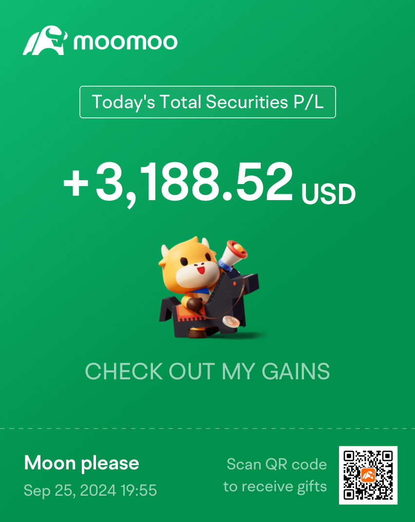 美光科技(MU.US)$ 成果和指引都很棒！希望我当时多买一些，但我当时很谨慎，并准备着如果情况不对就多买一些。持有... - moomoo 社区