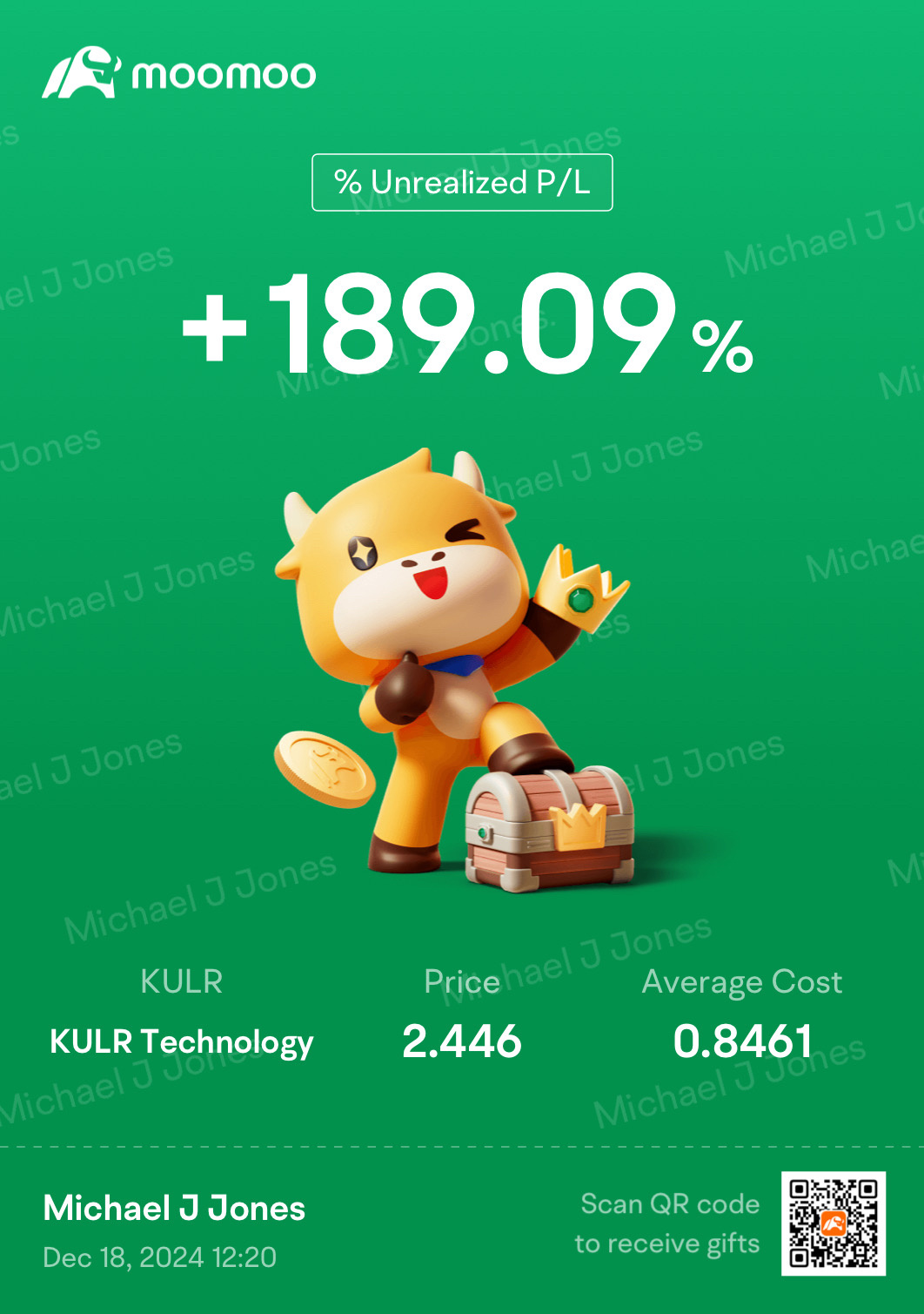 $KULR Technology (KULR.US)$ When they sleep we eat 😋