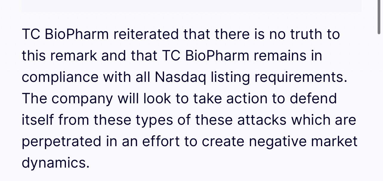 $TC BioPharm (TCBP.US)$