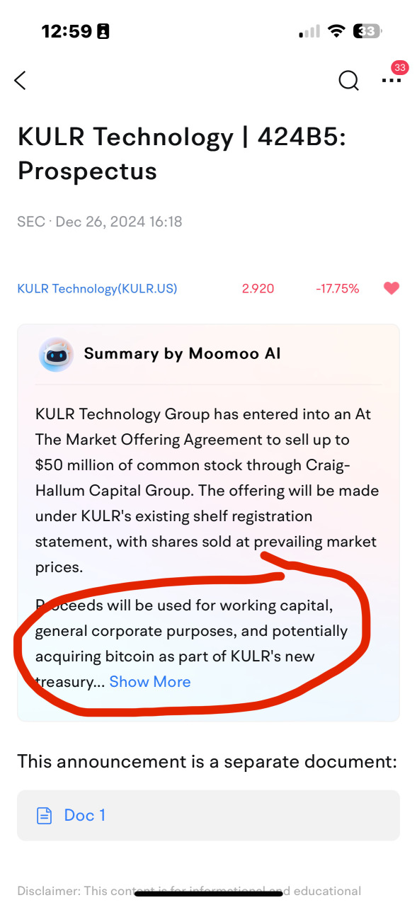 not trying to blow this stock up. but they have issued new ability to issue more shares due to recent stock price. why that matters? cause 50m dollars worth will change the stock price action.