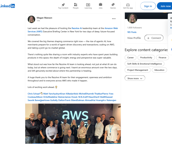หลุดข้อมูลวงใน: บรีฟภายในของ AMAZON AWS เผยดีลยักษ์ที่กำลังจะเกิดขึ้นกับ Rezolve AI