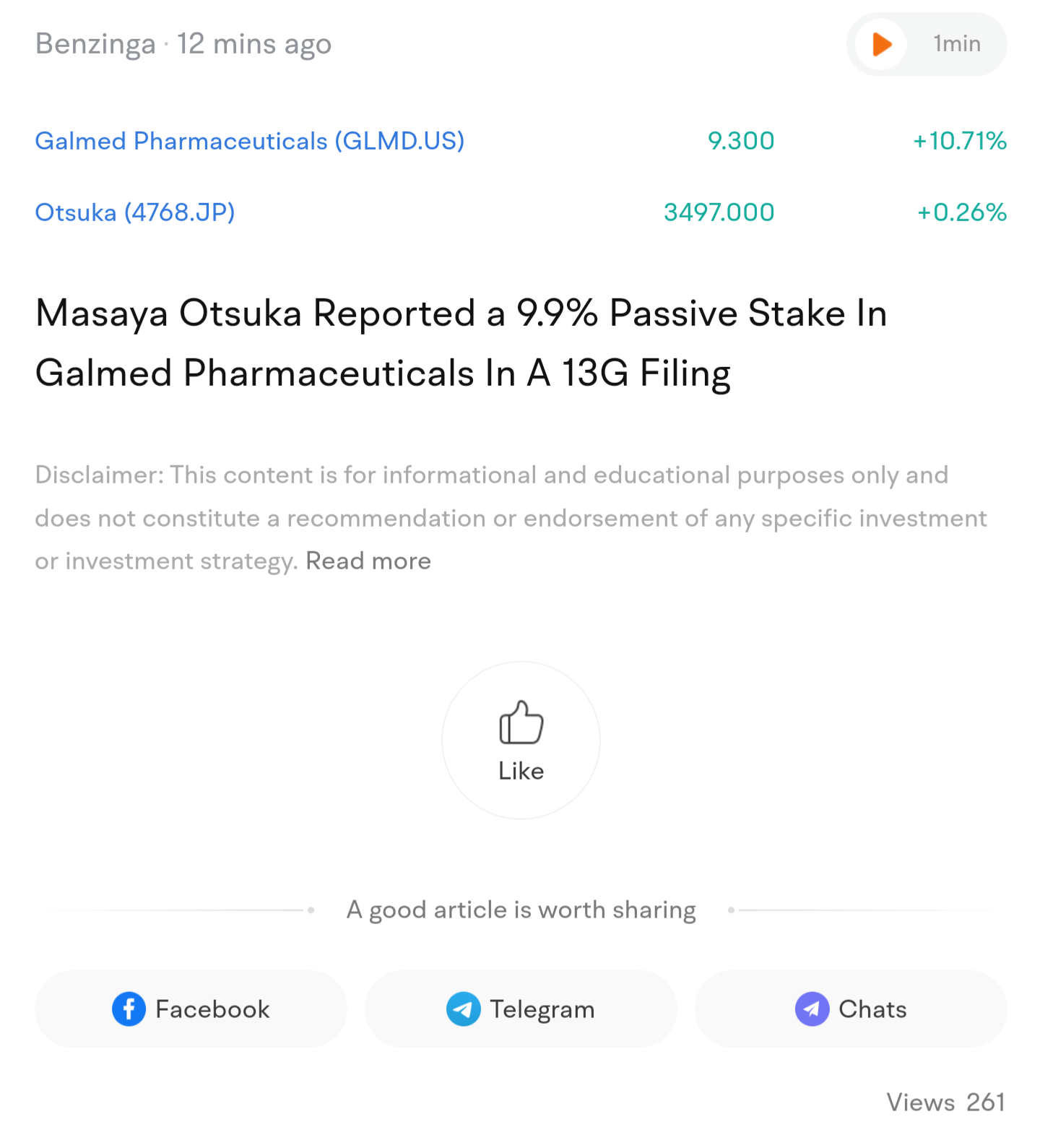 $Galmed Pharmaceuticals (GLMD.US)$ 這是一個好兆頭，這家公司非常有利可圖，我相信他們不會根據機會採取立場。