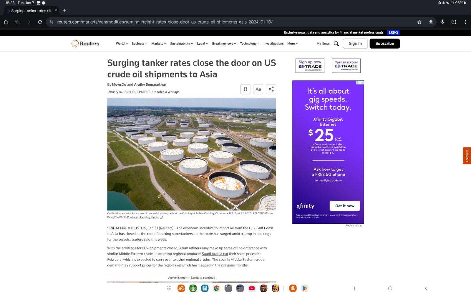 $Nordic American Tankers (NAT.US)$ ready to ride the high waves?