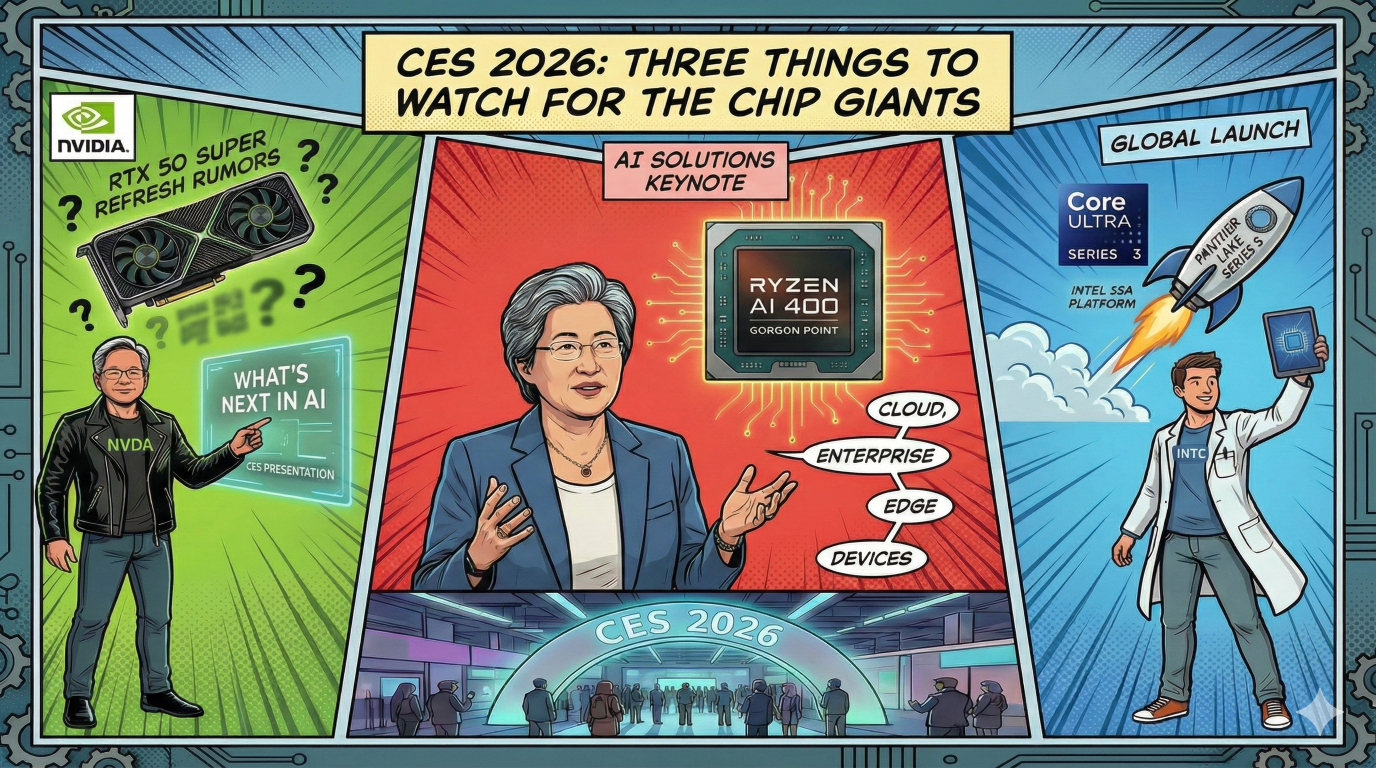 CES 2026: Three Things to Watch for the Chip Giants